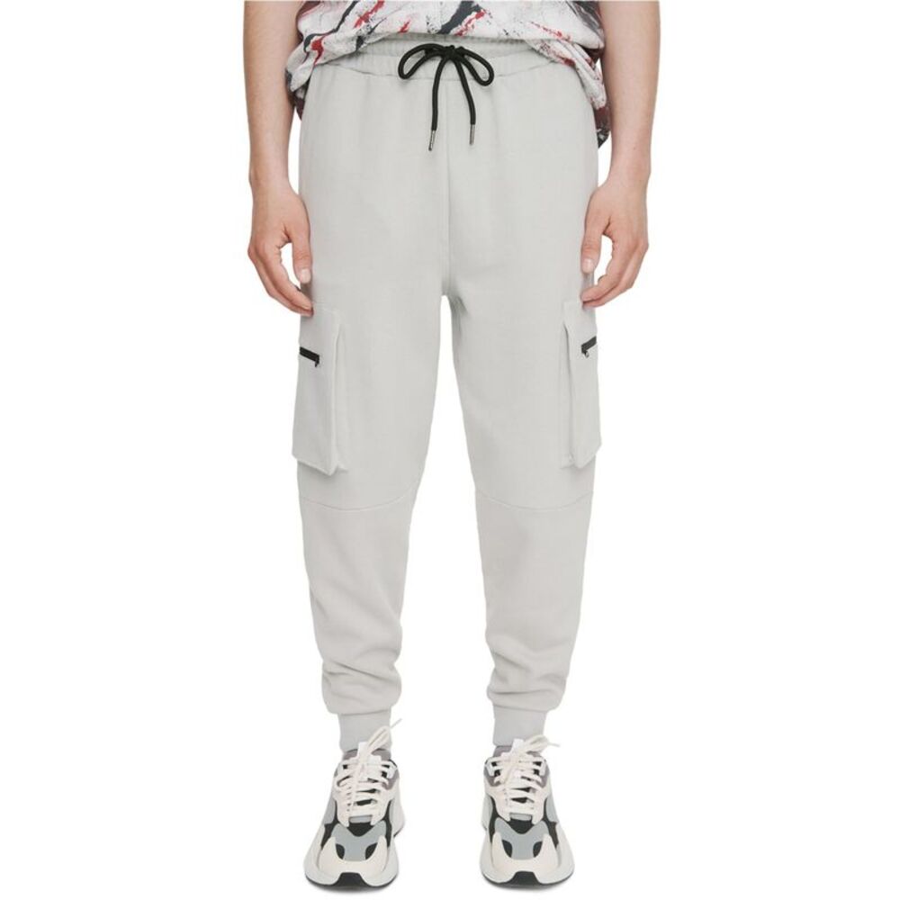 Elevenparis Mens Fleece Cargo Straight Leg Jogger Casual Pants, NWT